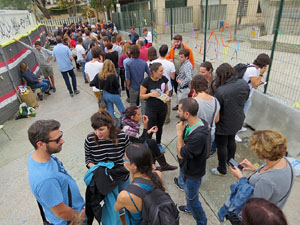 1 d'octubre 2017. Votaci&oacute; del refer&egrave;ndum a l'escola Eiximenis