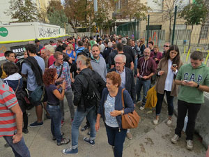 1 d'octubre 2017. Votaci&oacute; del refer&egrave;ndum a l'escola Eiximenis