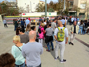 1 d'octubre 2017. Votaci&oacute; del refer&egrave;ndum a l'escola Eiximenis