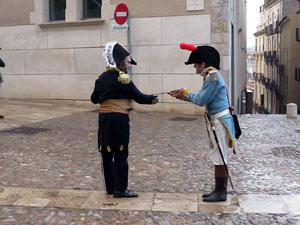 X Festa Reviu els Setges Napole&ograve;nics de Girona. Combat a la pla&ccedil;a de Sant Dom&egrave;nec