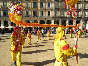 Celebraci&oacute; de l'any nou xin&egrave;s, el 4716, any del Gos, a Girona