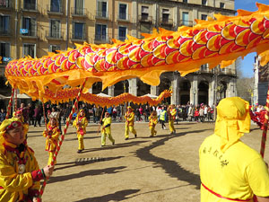 Celebraci&oacute; de l'any nou xin&egrave;s, el 4716, any del Gos, a Girona