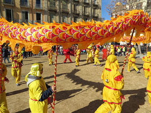 Celebraci&oacute; de l'any nou xin&egrave;s, el 4716, any del Gos, a Girona