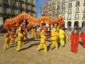 Celebraci&oacute; de l'any nou xin&egrave;s, el 4716, any del Gos, a Girona