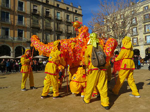 Celebraci&oacute; de l'any nou xin&egrave;s, el 4716, any del Gos, a Girona