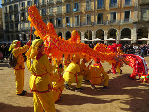 Celebraci&oacute; de l'any nou xin&egrave;s, el 4716, any del Gos, a Girona
