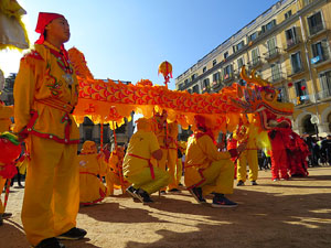 Celebraci&oacute; de l'any nou xin&egrave;s, el 4716, any del Gos, a Girona