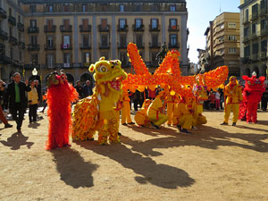 Celebraci&oacute; de l'any nou xin&egrave;s, el 4716, any del Gos, a Girona
