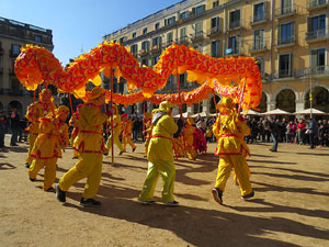 Celebraci&oacute; de l'any nou xin&egrave;s, el 4716, any del Gos, a Girona