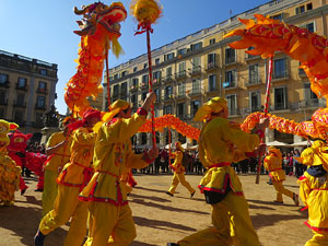 Celebraci&oacute; de l'any nou xin&egrave;s, el 4716, any del Gos, a Girona