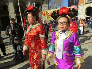 Celebraci&oacute; de l'any nou xin&egrave;s, el 4716, any del Gos, a Girona