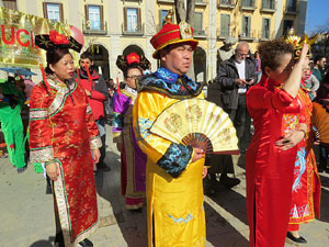 Celebraci&oacute; de l'any nou xin&egrave;s, el 4716, any del Gos, a Girona