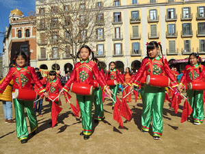 Celebraci&oacute; de l'any nou xin&egrave;s, el 4716, any del Gos, a Girona