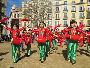 Celebraci&oacute; de l'any nou xin&egrave;s, el 4716, any del Gos, a Girona