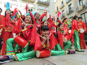 Celebraci&oacute; de l'any nou xin&egrave;s, el 4716, any del Gos, a Girona