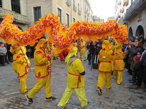 Celebraci&oacute; de l'any nou xin&egrave;s, el 4716, any del Gos, a Girona
