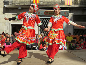 Celebraci&oacute; de l'any nou xin&egrave;s, el 4716, any del Gos, a Girona