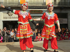 Celebraci&oacute; de l'any nou xin&egrave;s, el 4716, any del Gos, a Girona