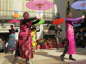 Celebraci&oacute; de l'any nou xin&egrave;s, el 4716, any del Gos, a Girona