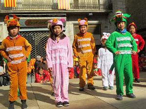 Celebraci&oacute; de l'any nou xin&egrave;s, el 4716, any del Gos, a Girona