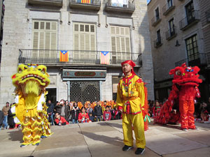 Celebraci&oacute; de l'any nou xin&egrave;s, el 4716, any del Gos, a Girona