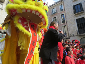 Celebraci&oacute; de l'any nou xin&egrave;s, el 4716, any del Gos, a Girona