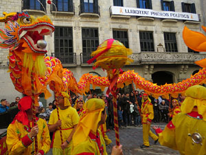 Celebraci&oacute; de l'any nou xin&egrave;s, el 4716, any del Gos, a Girona
