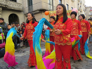 Celebraci&oacute; de l'any nou xin&egrave;s, el 4716, any del Gos, a Girona