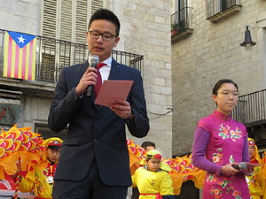 Celebraci&oacute; de l'any nou xin&egrave;s, el 4716, any del Gos, a Girona