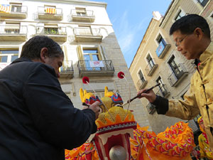 Celebraci&oacute; de l'any nou xin&egrave;s, el 4716, any del Gos, a Girona