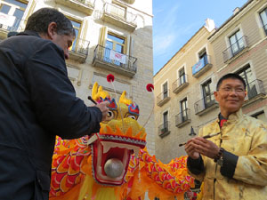 Celebraci&oacute; de l'any nou xin&egrave;s, el 4716, any del Gos, a Girona
