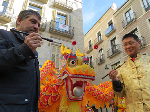 Celebraci&oacute; de l'any nou xin&egrave;s, el 4716, any del Gos, a Girona