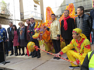 Celebraci&oacute; de l'any nou xin&egrave;s, el 4716, any del Gos, a Girona