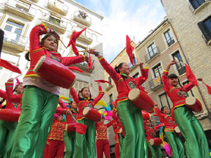 Celebraci&oacute; de l'any nou xin&egrave;s, el 4716, any del Gos, a Girona