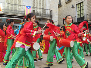 Celebraci&oacute; de l'any nou xin&egrave;s, el 4716, any del Gos, a Girona