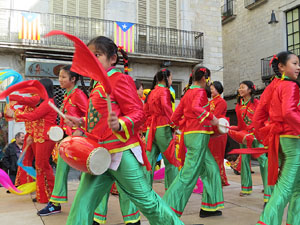 Celebraci&oacute; de l'any nou xin&egrave;s, el 4716, any del Gos, a Girona