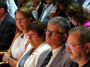 Diada Nacional 2017. Acte institucional a l'Auditori Josep Irla, amb parlaments de Marta Madrenas, Fermí Santamaria i Dolors Bassa