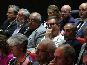 Diada Nacional 2017. Acte institucional a l'Auditori Josep Irla, amb parlaments de Marta Madrenas, Fermí Santamaria i Dolors Bassa
