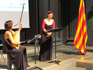 Diada Nacional 2017. Acte institucional a l'Auditori Josep Irla, amb parlaments de Marta Madrenas, Ferm&iacute; Santamaria i Dolors Bassa