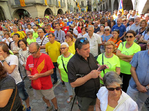 Diada Nacional 2017. Concentració a la plaça del Vi