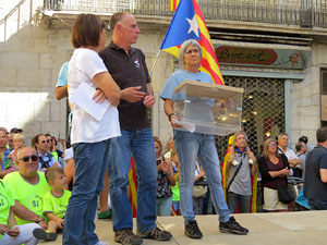 Diada Nacional 2017. Concentració a la plaça del Vi