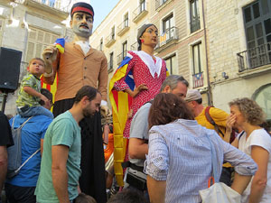 Diada Nacional 2017. Concentraci&oacute; a la pla&ccedil;a del Vi
