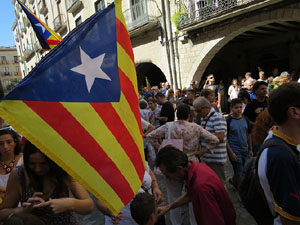 Diada Nacional 2017. Concentraci&oacute; a la pla&ccedil;a del Vi