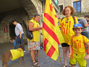 Diada Nacional 2017. Concentraci&oacute; a la pla&ccedil;a del Vi