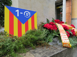 Diada Nacional 2017. Concentraci&oacute; a la pla&ccedil;a del Vi