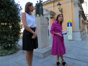 Diada Nacional 2017. Homenatge floral a Carles Rahola a la Rambla de la Llibertat