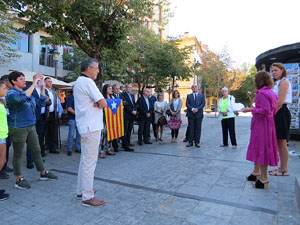 Diada Nacional 2017. Homenatge floral a Carles Rahola a la Rambla de la Llibertat