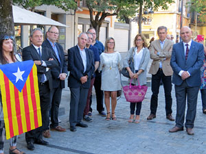 Diada Nacional 2017. Homenatge floral a Carles Rahola a la Rambla de la Llibertat