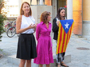 Diada Nacional 2017. Homenatge floral a Carles Rahola a la Rambla de la Llibertat
