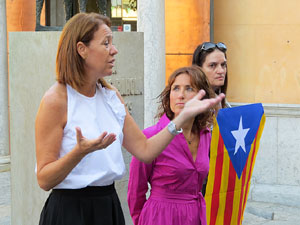 Diada Nacional 2017. Homenatge floral a Carles Rahola a la Rambla de la Llibertat
